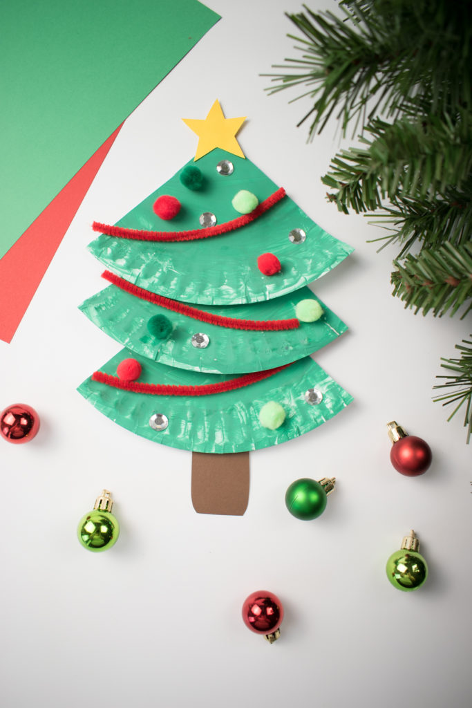 Paper Plate Christmas Tree Craft